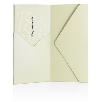 Ozdobné obálky Pearl,DL kapsa 220 g,slon.kost, 5ks