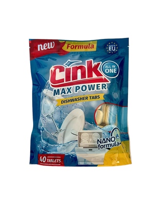 Cink All In One tablety do myčky s vůní citronu 40 ks 2. jakost
