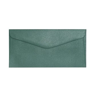 Ozdobné obálky Pearl - DL, 150 g, zelené, 10 ks