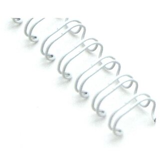 Drátěné hřbety 1/2" - 12,7 mm, 3:1, bílé, 100 ks