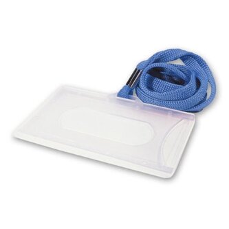 Visačka s textilní modrou šňůrkou - 55 x 90mm,50ks Visačka s textilní modrou šňůrkou - 55 x 90mm,50ks