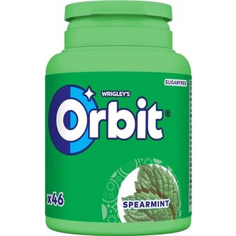 Žvýkačky Orbit Spearmint, dóza, 46 dražé