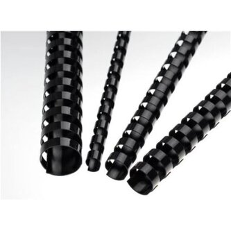 Plastové hřbety - 51 mm, černé, 50 ks