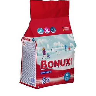 Bonux White Polar Ice Fresh 3v1 prací prášek na bílé prádlo, 72 praní 4,68 kg