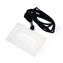 Visačka s textilní černou šňůrkou - 55 x 90mm,50ks