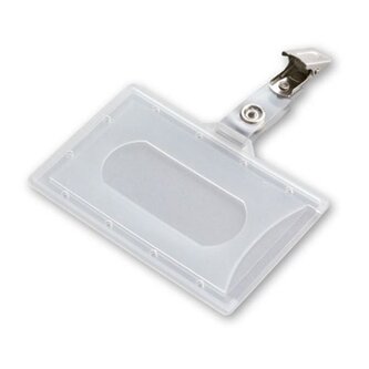 Visačka s klipem - 55 x 90 mm, pevná, 50 ks