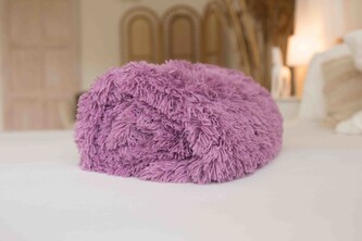 JERRY FABRICS Deka s dlouhým vlasem fialová  Polyester, 230/200 cm