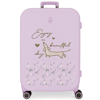 JOUMMABAGS Cestovní kufr ABS Enso Beautiful day purple  ABS plast, 70 cm