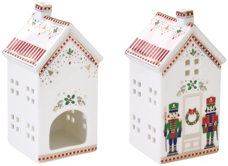 Porcelánový vánoční svícen Nutcracker
