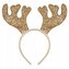 Złota opaska z rogami renifera