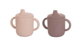 SILIKÓNOVÁ SÚPRAVA 2 POHÁROV MEDVEĎ LILI PLUM/ BLUSH