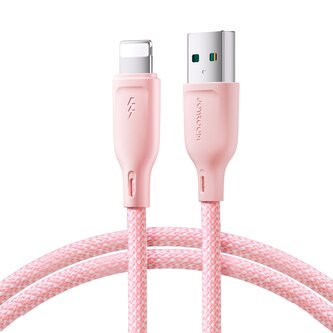 Kabel Joyroom Multi-Color Series S-A34 USB-A / Lightning 3A 1m - różowy
