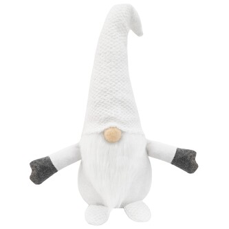 Vánoční skřítek ELF 045 - 35 cm bílý 