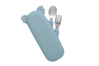 SADA PRÍBOROV SO SILIKÓNOVÝM PÚZDROM COTTON CLOUD SMOKEY BLUE