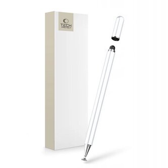 Rysik Tech-Protect Charm Stylus - biało-srebrny