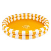 Nafukovací bazén pre deti Prúžky žltý 100 cm