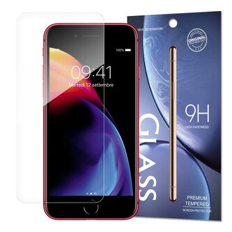 Tempered Glass szkło hartowane 9H iPhone SE 2022 / SE 2020 / iPhone 8 / iPhone 7 / iPhone 6S / iPhone 6 (opakowanie – koperta)