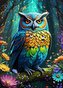 ALIPSON Puzzle Modrá sova 500 dílků