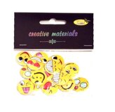 Guziki ozdobne Emoji 20mm 15szt