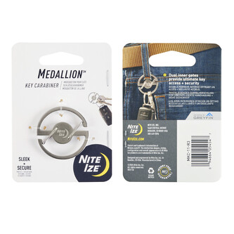 Oboustranná karabina Nite Ize Medallion™ Key Carabiner