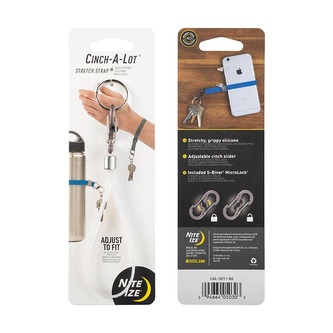 Upevňovací silikonový pásek na zápěstí NiteIze Stříbrná