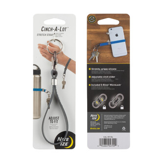 Upevňovací silikonový pásek na zápěstí NiteIze CHARCOAL