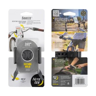 Držák mobilního telefonu NiteIze otočný o 360 ° Transparentní