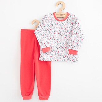 Dětské bavlněné pyžamko New Baby flowers - velikost 116/122