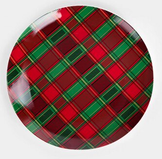Vánoční jídelní talíř | TARTAN | jídelní talíř | 26 cm | 719813