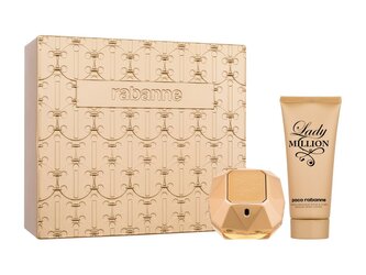 Paco Rabanne Lady Million parfémovaná voda 80 ml + tělové mléko 100 ml + plechová dóza