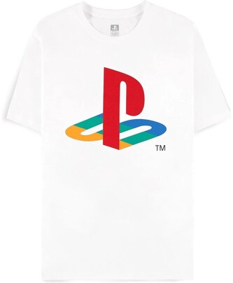 Tričko PlayStation - Logo Classic bílé M