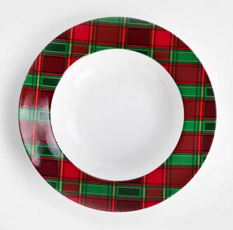 Vánoční hluboký talíř | TARTAN | hluboký | 20 cm | 719837