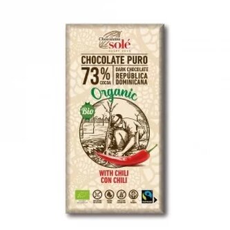 Chocolate Chocolates Solé - 73% organic chocolate with chilli