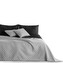Oboustranný přehoz z mikrovlákna DecoKing Bella stříbrno-černý, velikost 170x270
