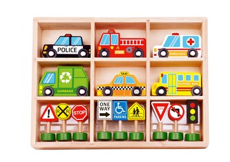 Sada Dopravní prostředky a značky