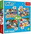 Puzzle 4w1 Wioska Smerfów TREFL