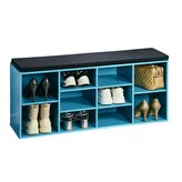 KESPER Botník s lavicí tyrkysový 103,5 x 48 x 29,5 cm