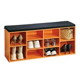 KESPER Botník s lavicí oranžový 103,5 x 48 x 29,5 cm