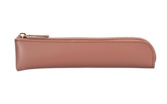 Etui na długopisy z suwakiem brązowe