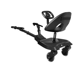 Stupátko ke kočárku se sedátkem Ally XL Black