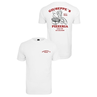 Triko Mister Tee Giuseppes Pizzeria - bílé, XXL