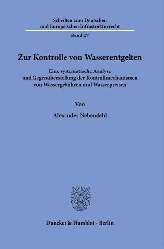 Zur Kontrolle von Wasserentgelten