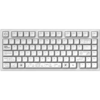 Dark Project ALU81A Terra Nostra mechanická mechanická klávesnice (ANSI) bílá