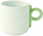 Porcelánový hrnek Creative Coloured White Green