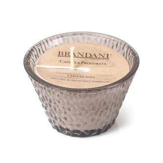 Vonná sojová svíčka ve skle LOVE oranžová Brandani