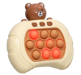 Pop it elektronická hra Quick Push, medvídek