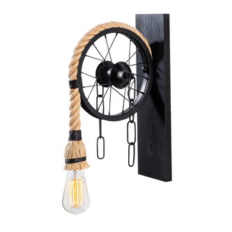 Nástěnná lampa Erebos VIII černá