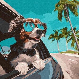 Malowanie po numerach - Podróż do oceanu 40x40cm