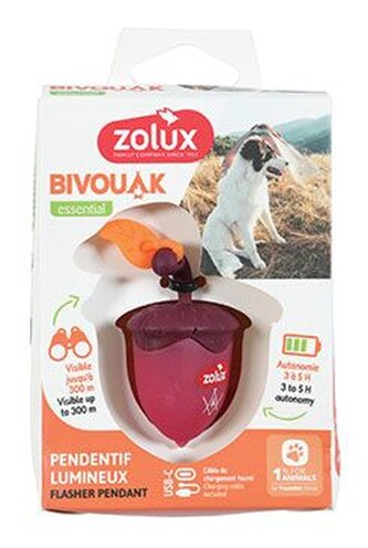 Světýlko blikací BIVOUAK oříšek USB červená Zolux Světýlko blikací BIVOUAK oříšek USB červená Zolux