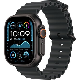 Apple Watch 49/44/45/46mm černý oceánský řemínek s černým titanem